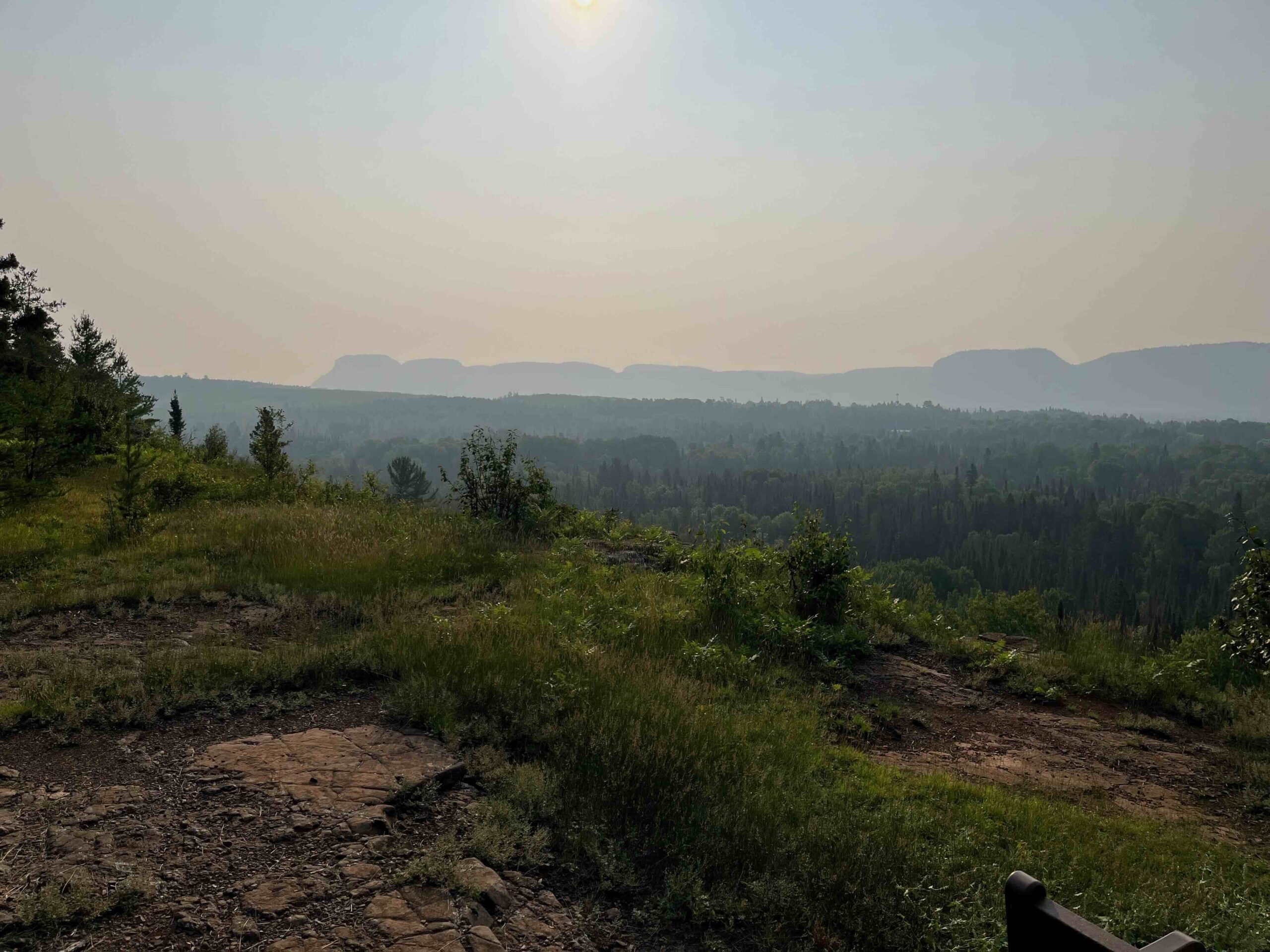 Morning vista over the Northwestern Ontario landscape near Thunder Bay